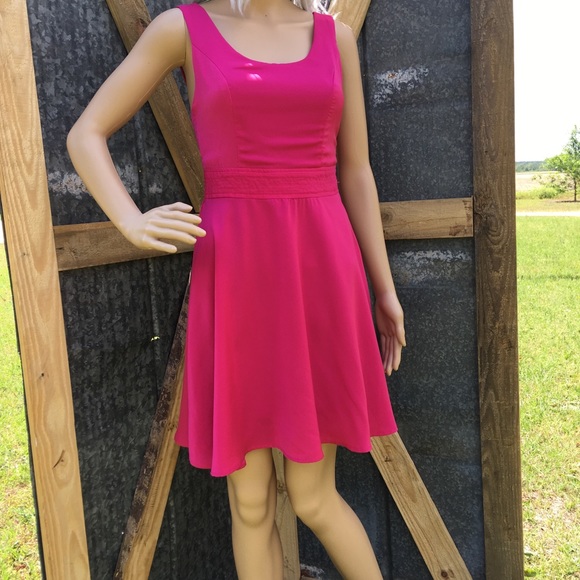 Double Zero S Hot Pink Fuchsia Party Dress - Picture 3 of 7